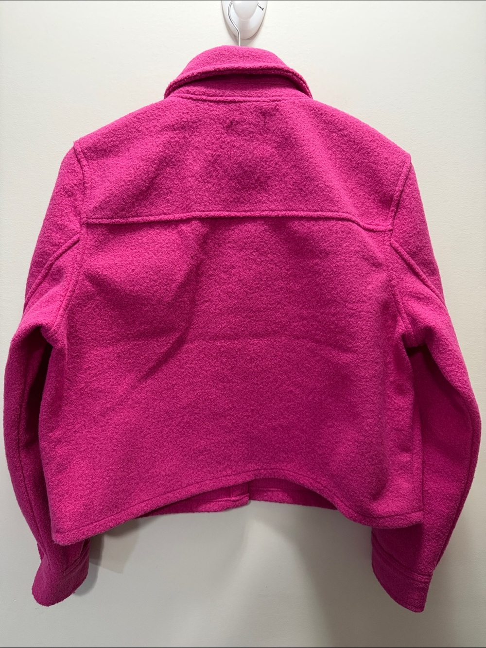 Brand New Love Tree Hot Pink Fleece Utility Shacket Size L/ 22x23 - Picture 4 of 7